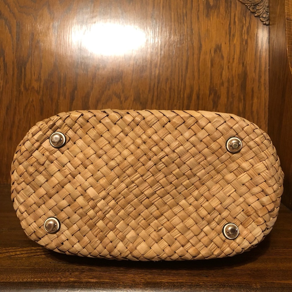 *NWT-Kate Spade-Honey Bee π Straw/Leather Tote, Lg Wallet & Card Holder-807: - Picture 7 of 16